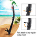 Black PC Lens Dry Snorkel Set Anti-Fog Scuba Diving Mask