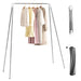 72x136cm Collapsible Stainless Steel Clothes Drying Rack for Home, Travel