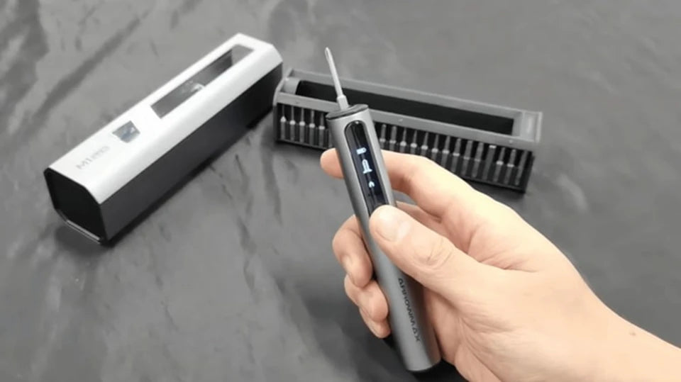 Durable Design: Features a rubber back cover for easy battery replacement and a premium aluminum storage case for tool organization
