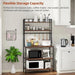 Large Capacity Shelving Unit for Dishes, Seasonings, and Kitchen Appliances