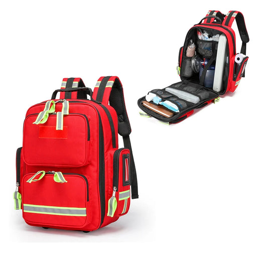 Durable and waterproof first aid backpack made from high-density Oxford cloth