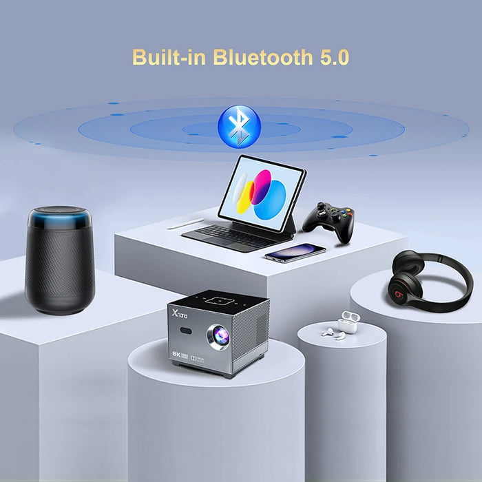 Compact 8K Video Projector with Wireless Connectivity