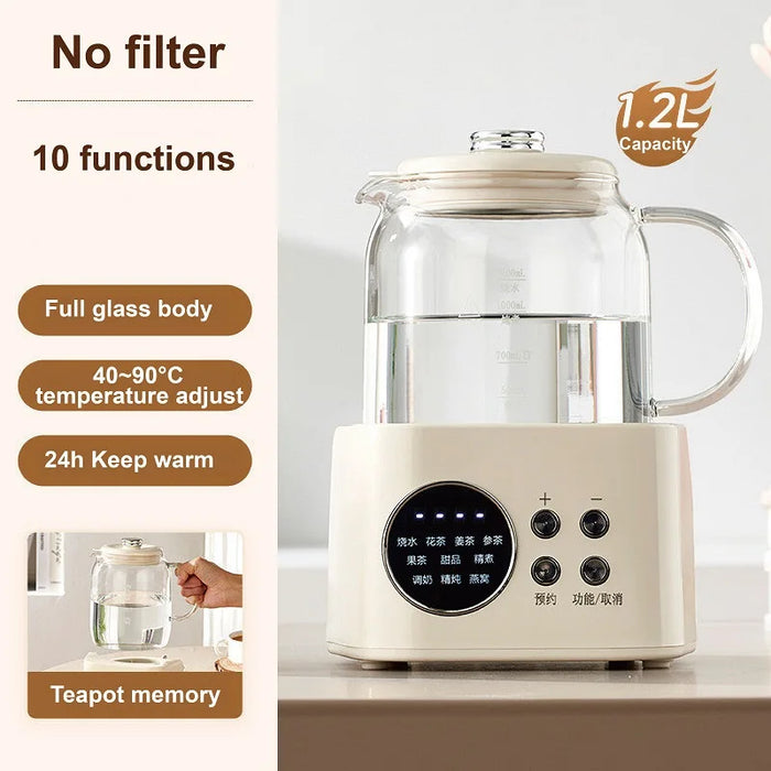 1.2L Smart Baby Kettle with 24h Timer and Temperature Control No Filter