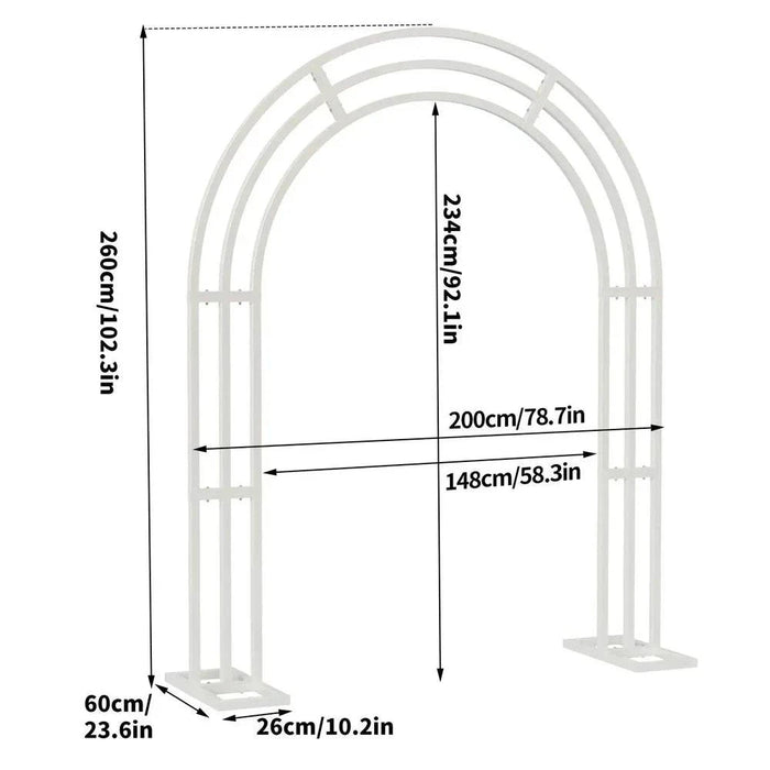 Metal Iron Arch Stand for Wedding Ceremonies and Parties