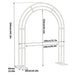 Metal Iron Arch Stand for Wedding Ceremonies and Parties
