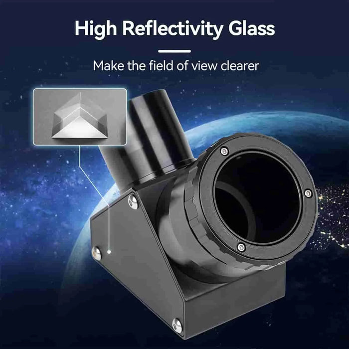 1.25-inch Telescope Diagonal Mirror with Fast Clicklock Clamp