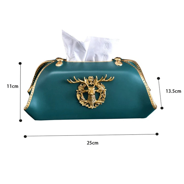 Decorative Resin Tissue Holder for Living Room or Bathroom