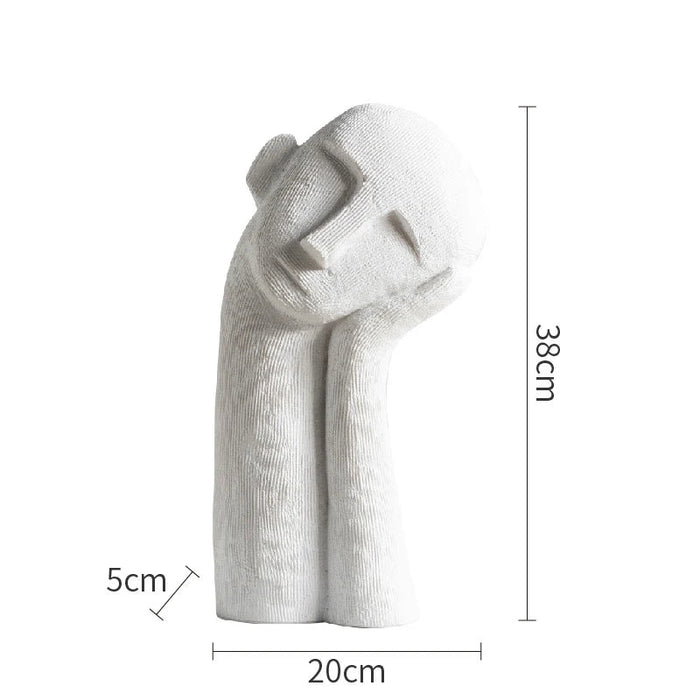 Abstract Figures Foot Shape Resin Table Decoration Style
