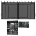 easy access and secure closure with 4 zippered door panels