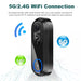 Side view of Wireless Camera 5G 24G WiFi Video Doorbell showing waterproof IP65 rating