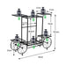 Sturdy and Stable with Decorative Round Wheels