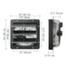 Shutter Exhaust Fan with Temp & Humidity Controller 30 cm Ventilation for Greenhouses Garages - FLUXA