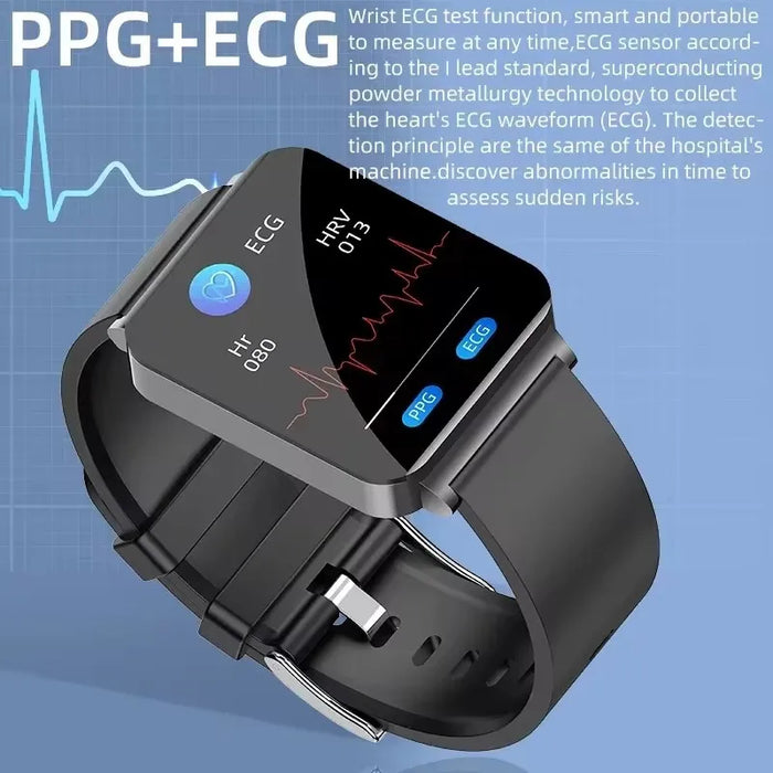 1.72" AMOLED Smartwatch with ECG and Blood Sugar Monitor