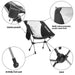 ultralight camping folding chair perfect for camping, hiking, fishing, and beach trips
