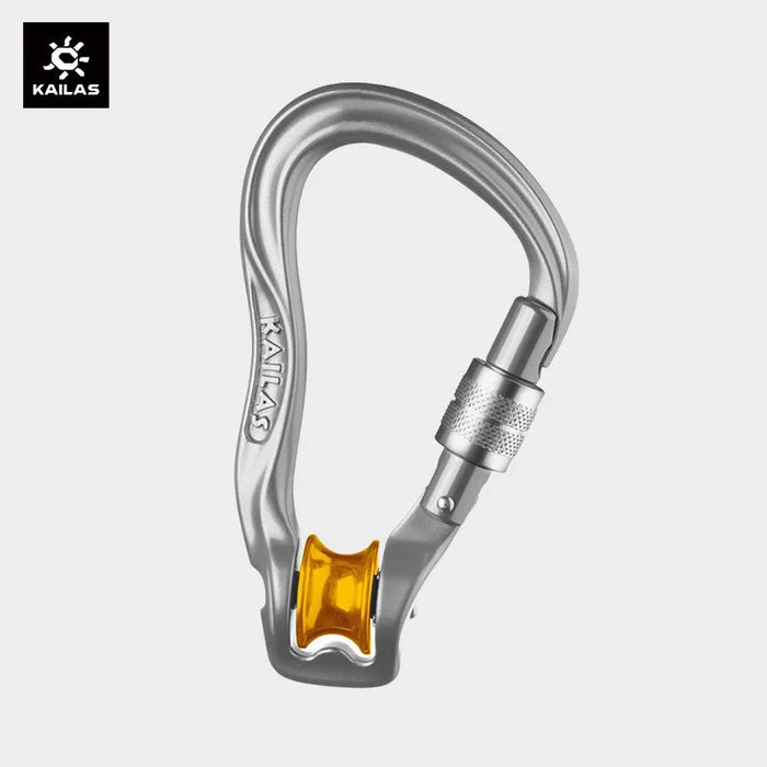 Durable Oval Carabiner for Safe Outdoor Climbing and Hiking Iron gray
