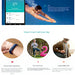 Smart Fitness Tracker Waterproof Bluetooth Sleep Monitor in Rose Red for active lifestyle tracking