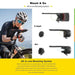 Offers a wide-angle light spread for increased visibility from different directions