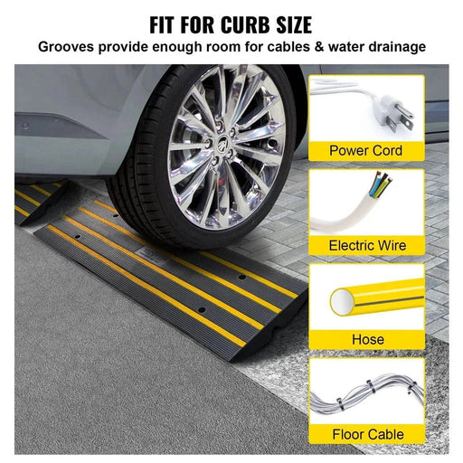 Durable rubber construction for safeguarding cables, hoses, and wires