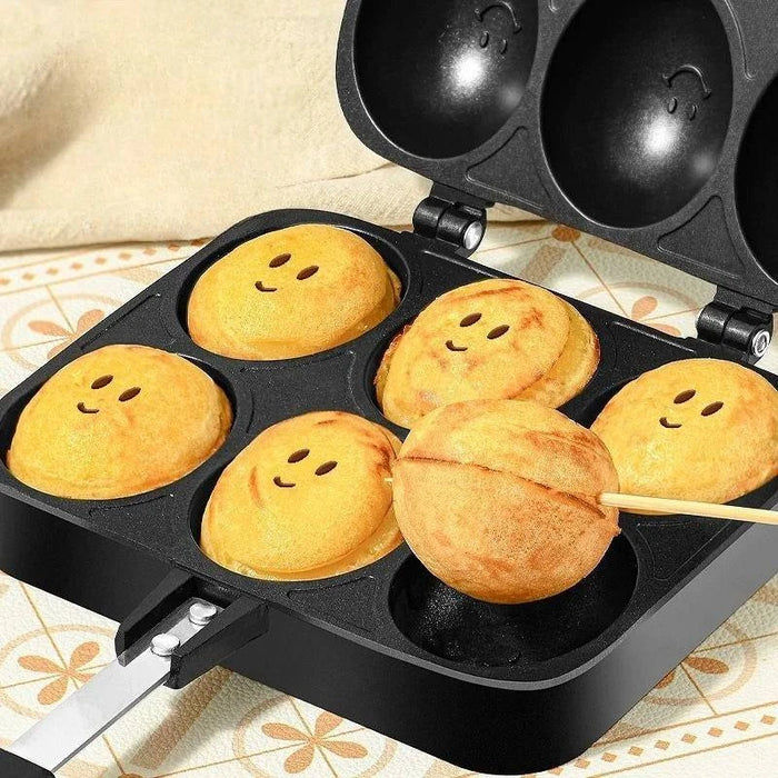 Compact and durable Smiley Face Cake Pan for small kitchens