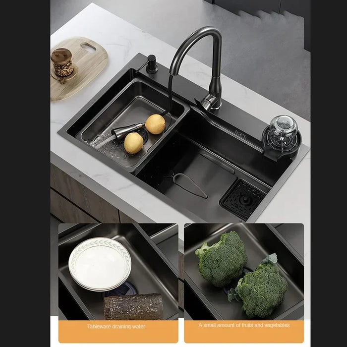 Stainless Steel Single Bowl Sink, 60x45cm with Faucet