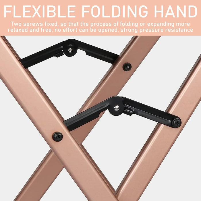 Lightweight Foldable Director’s Chair Portable Makeup Chair with Footrest for Studio or Travel