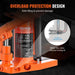 Hydraulic toe jack with 10 ton lift capacity and adjustable toe height
