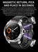Durable and stylish smartwatch with long-lasting battery, Bluetooth 50, heart rate monitoring, blood pressure monitoring, and blood oxygen monitoring
