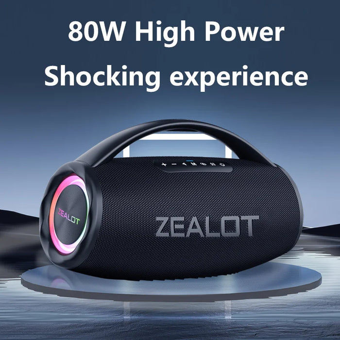 80W Wireless Outdoor Speaker with Dual Pairing & Fast Charging