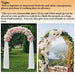 Metal Wedding Arch Stand with Weather-Resistant Coating