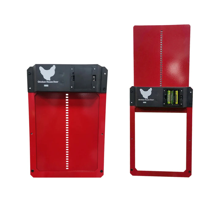 Waterproof Automatic Chicken Coop Door Light-Activated, No Wiring, Easy 10-Minute Setup