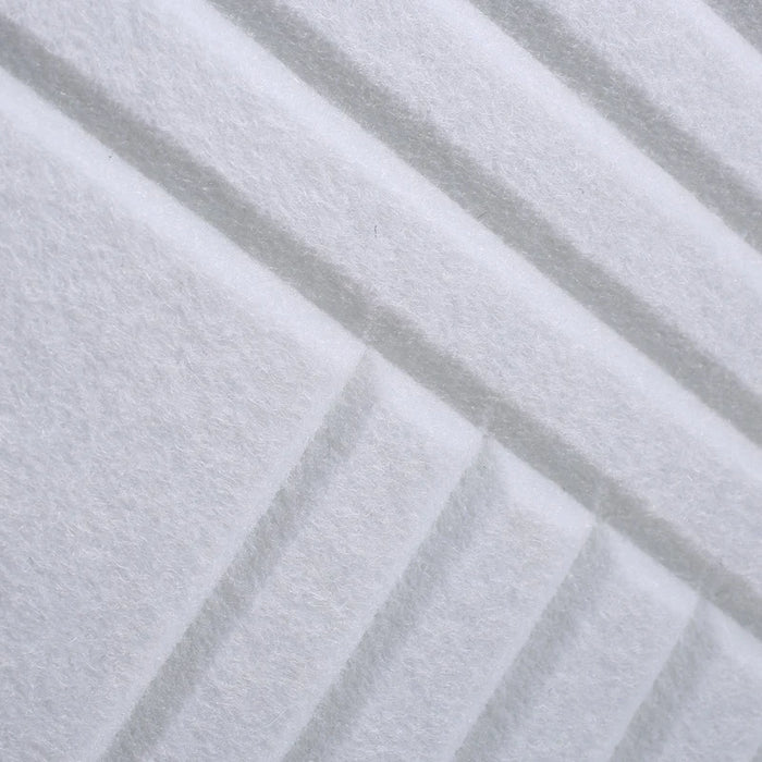 Decorative Soundproof Foam Panels – 12-Pack White Acoustic Tiles