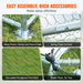 Durable and weatherproof poultry enclosure with waterproof and UV-resistant PE cover