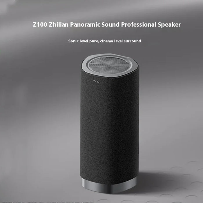 Grey Portable 1.1 Bluetooth Speaker with Subwoofer and Dolby Atmos