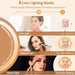 20 cm Rechargeable Makeup Mirror with White, Natural, and Warm Light Modes