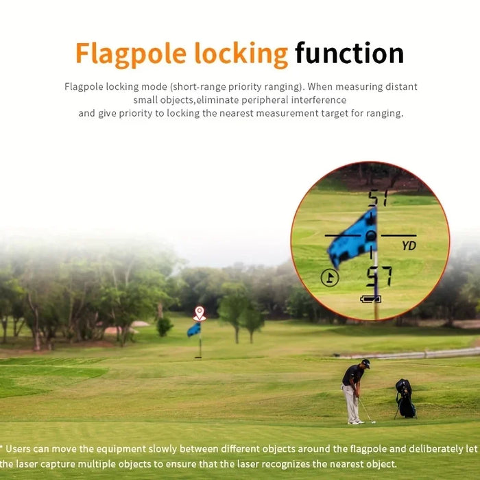 1000m Golf Laser Rangefinder with Flag-Lock