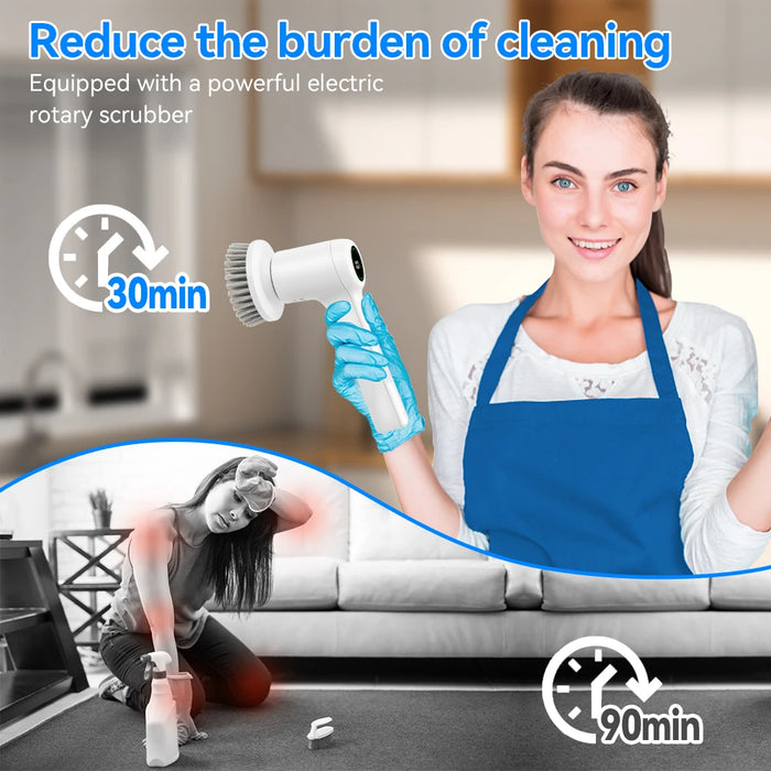 5-in-1 Wireless Electric Cleaning Brush for Home & Kitchen