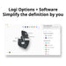 Ergonomic Wireless Bluetooth Mouse Logitech MX Master 3S Black Cross-Screen High-Precision