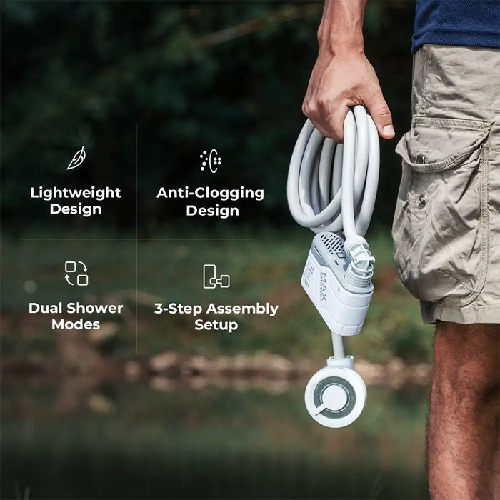 Outdoor Camping Electric Shower with Pump