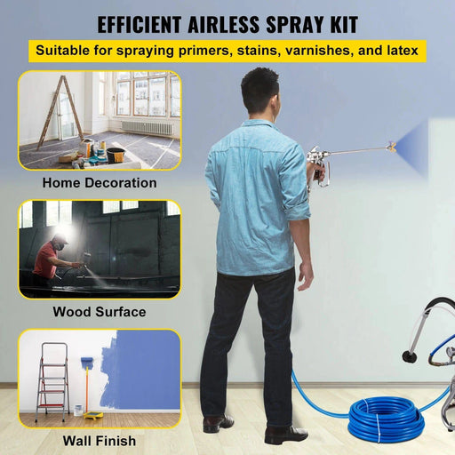 50ft airless paint spray hose kit with high pressure fiber tube