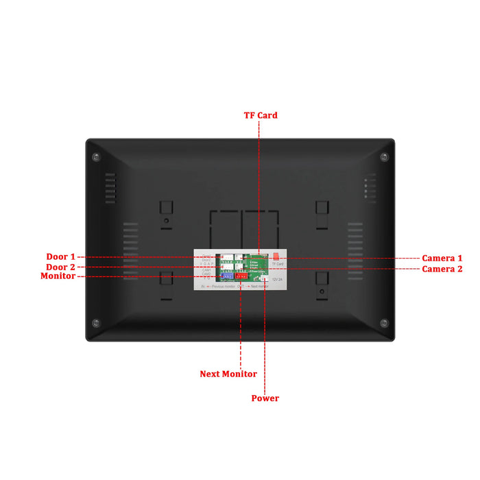 10" Smart Video Intercom System with Fingerprint Unlock