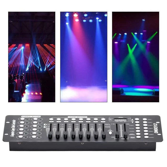 DMX 192 Controller with auto mode program and blackout master button
