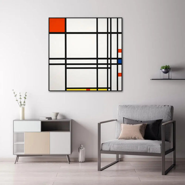 80x80cm Framed Abstract Canvas Art – Modern Wall Decor