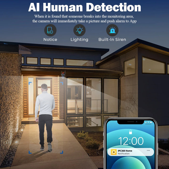 20MP Smart Outdoor Security Camera with 20X Zoom & PTZ