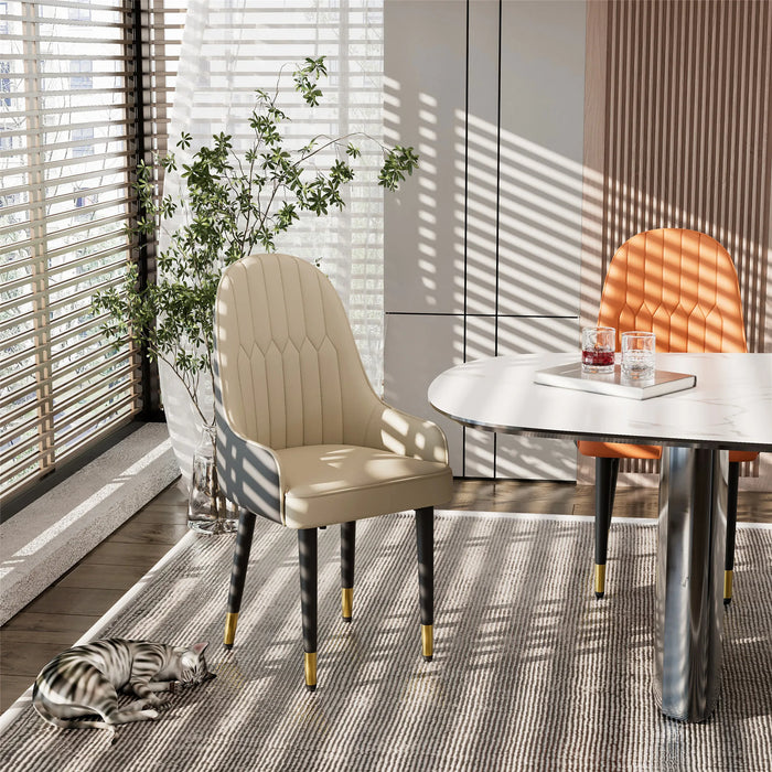 Made of high-quality faux leather and solid wood