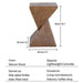 Modern geometric lightweight concrete accent table for versatile indoor/outdoor use