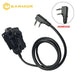 Tactical Noise Reduction Shooting Earmuffs with Helmet Adapter (Black set) featuring detachable microphone for versatile operation