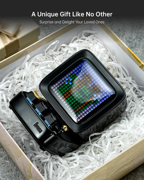 Bluetooth Speaker with Pixel Art Display