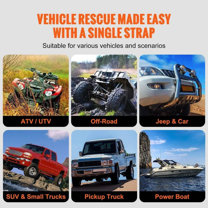 Durable Nylon Tow Rope with 30% Elongation and 13,871 kg Breaking Strength