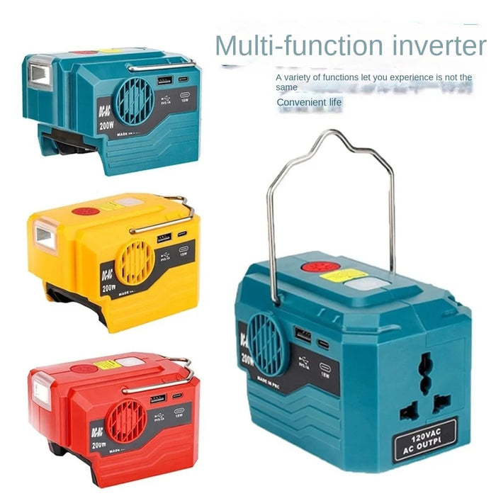 Outdoor 18V Battery Power Converter with USB Charging