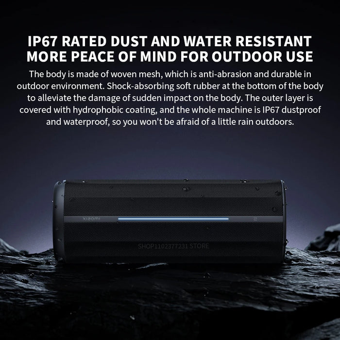 Outdoor Bluetooth Speaker with 17H Battery, IP67 Waterproof, 93dB Sound